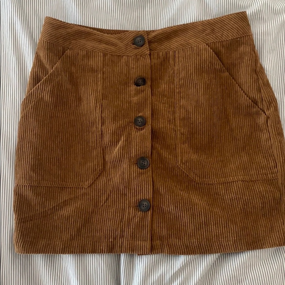 Corduroy Mini Skirt